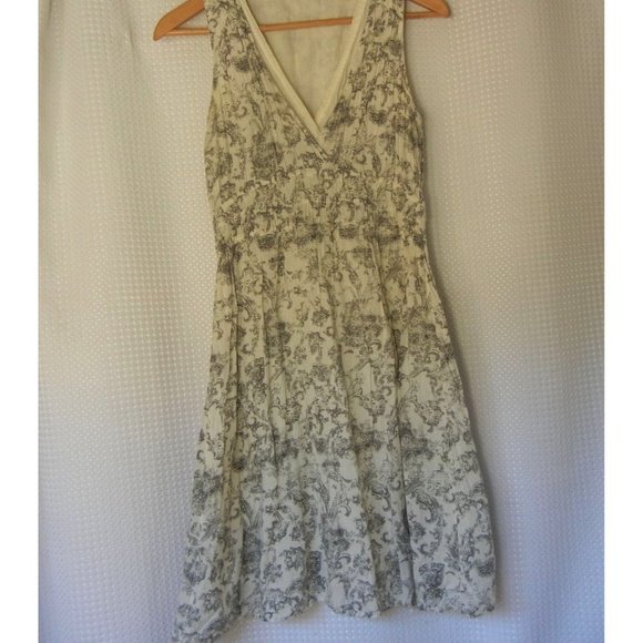 Converse One Star V Neck A Line Casual Dress, White Grey, women's Small Dress - Picture 1 of 6